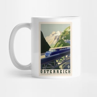 Österreich Austria Vintage Poster 1935 Mug